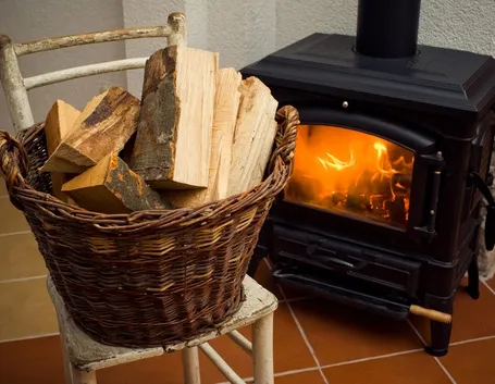 Termostufa a legna in ghisa