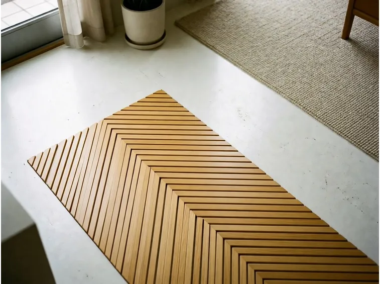 Tappeto in legno moderno