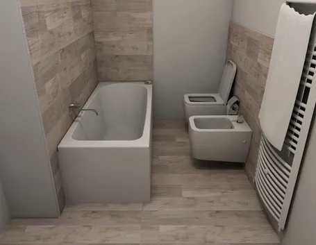 Un bagno ristrutturato