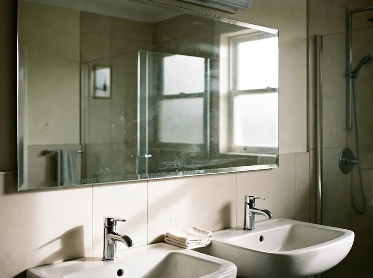 Specchio in bagno a parete