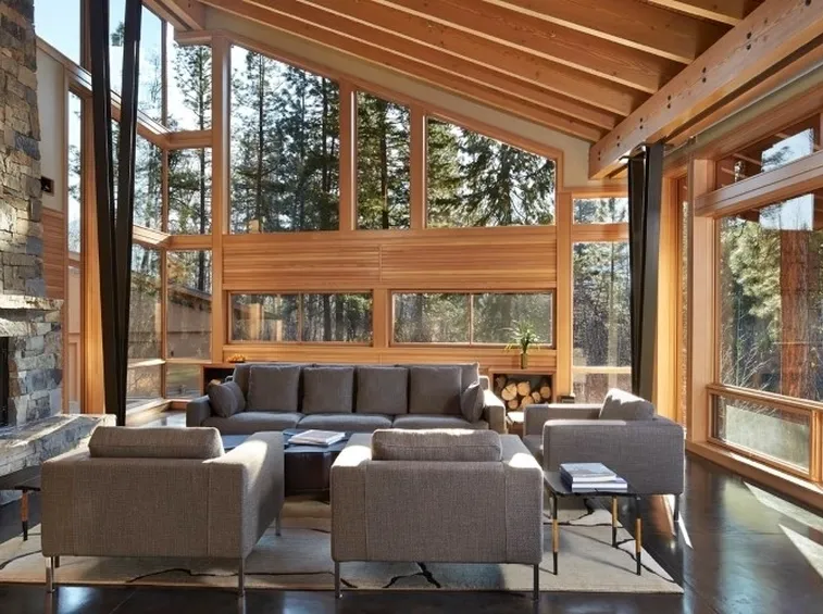 Casa in montagna living