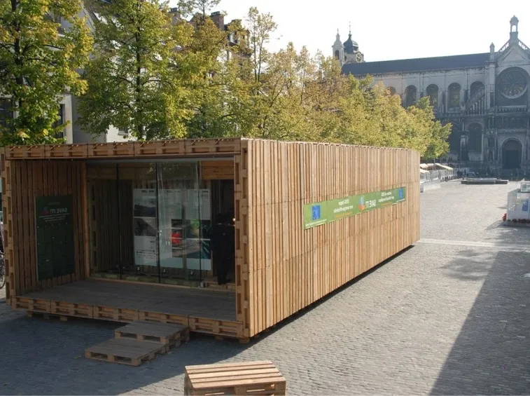 Struttura della casa in pallet
