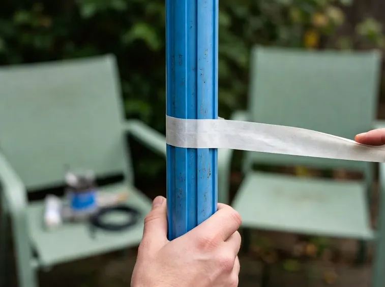 Riparazione tubo in pvc