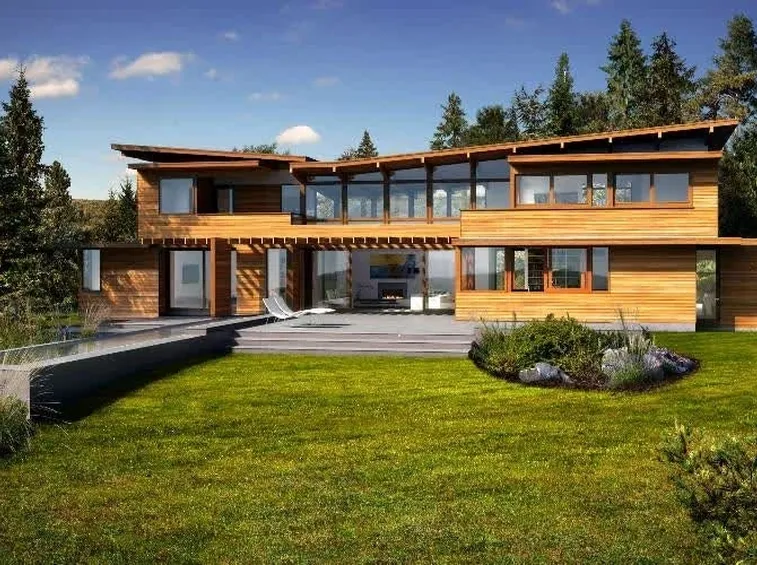 Esempio di casa del futuro in legno