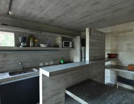 Cucina in muratura moderna per interno