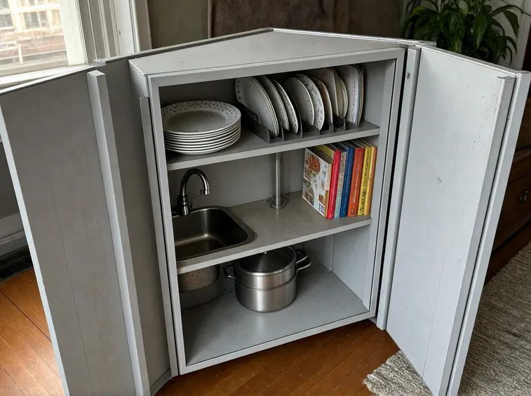 Esempio di cucina a scomparsa