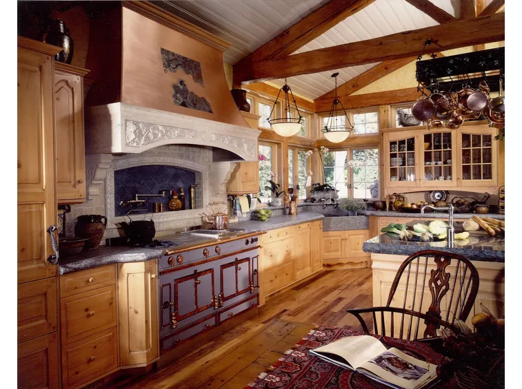 Cucina rétro in legno