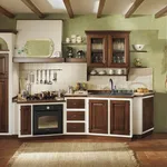 Cucine in muratura e ante in legno