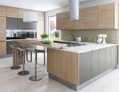 Cucina con penisola