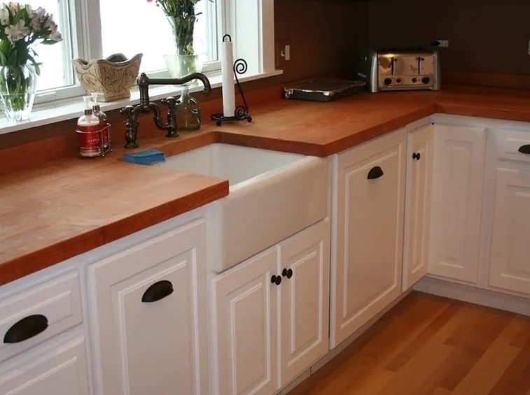 top cucina in legno
