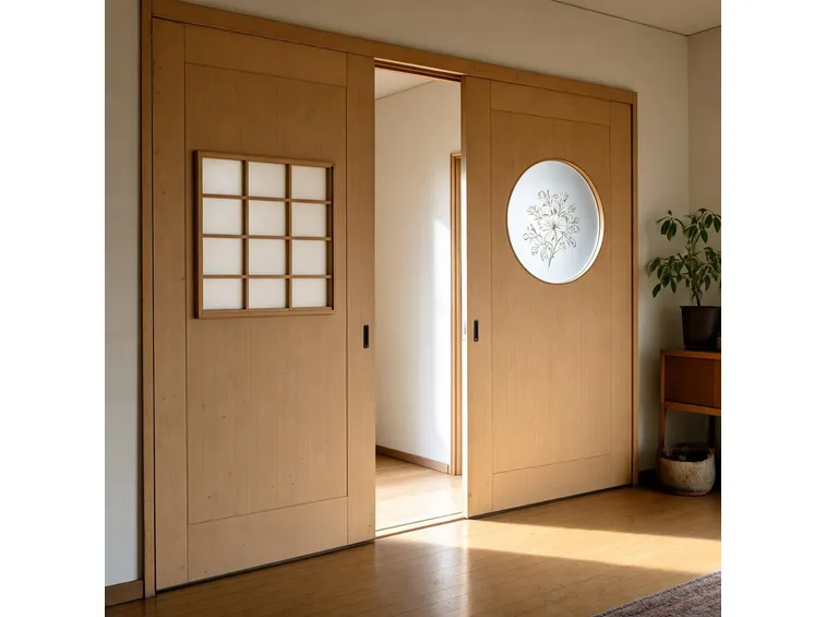 Decorazione porta scorrevole