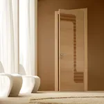 elegante porta per interni in legno