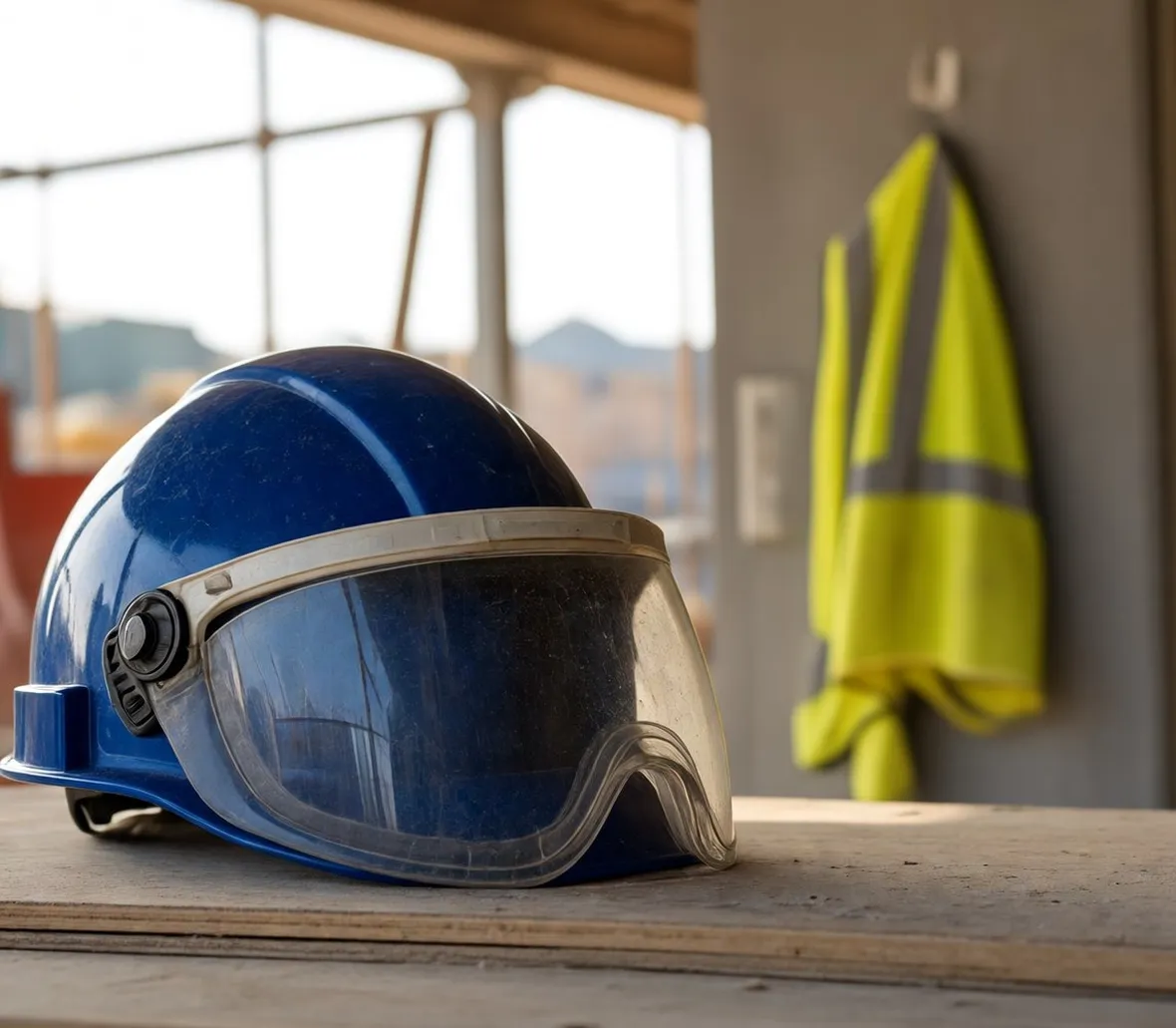 Elmetto di protezione da cantiere