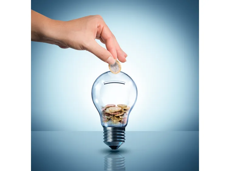 Una lampadina salvadenaro