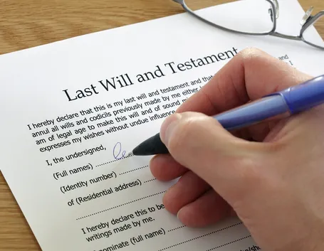 Firma del testatore