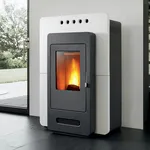 stufa a pellet moderna
