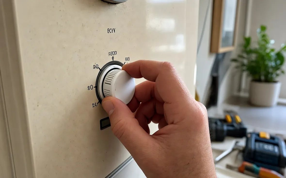 Regolazione manuale caldaia