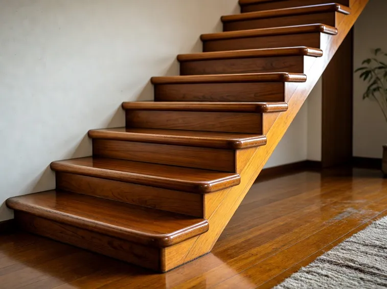 Scorcio di una gradinata in legno