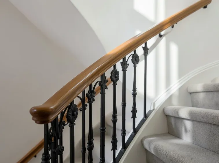 Corrimano standard in legno per scala interna