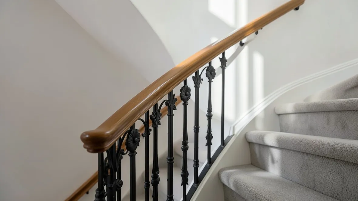 Corrimano standard in legno per scala interna