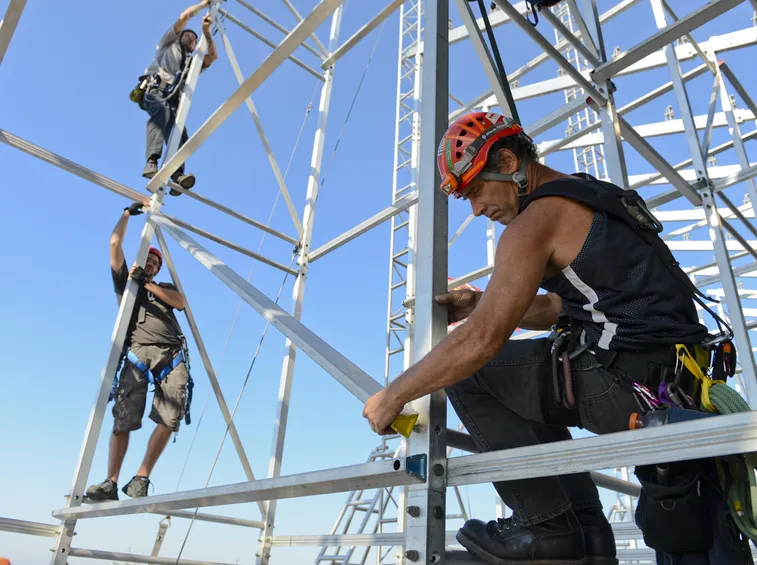 Lavoratori imbracature
