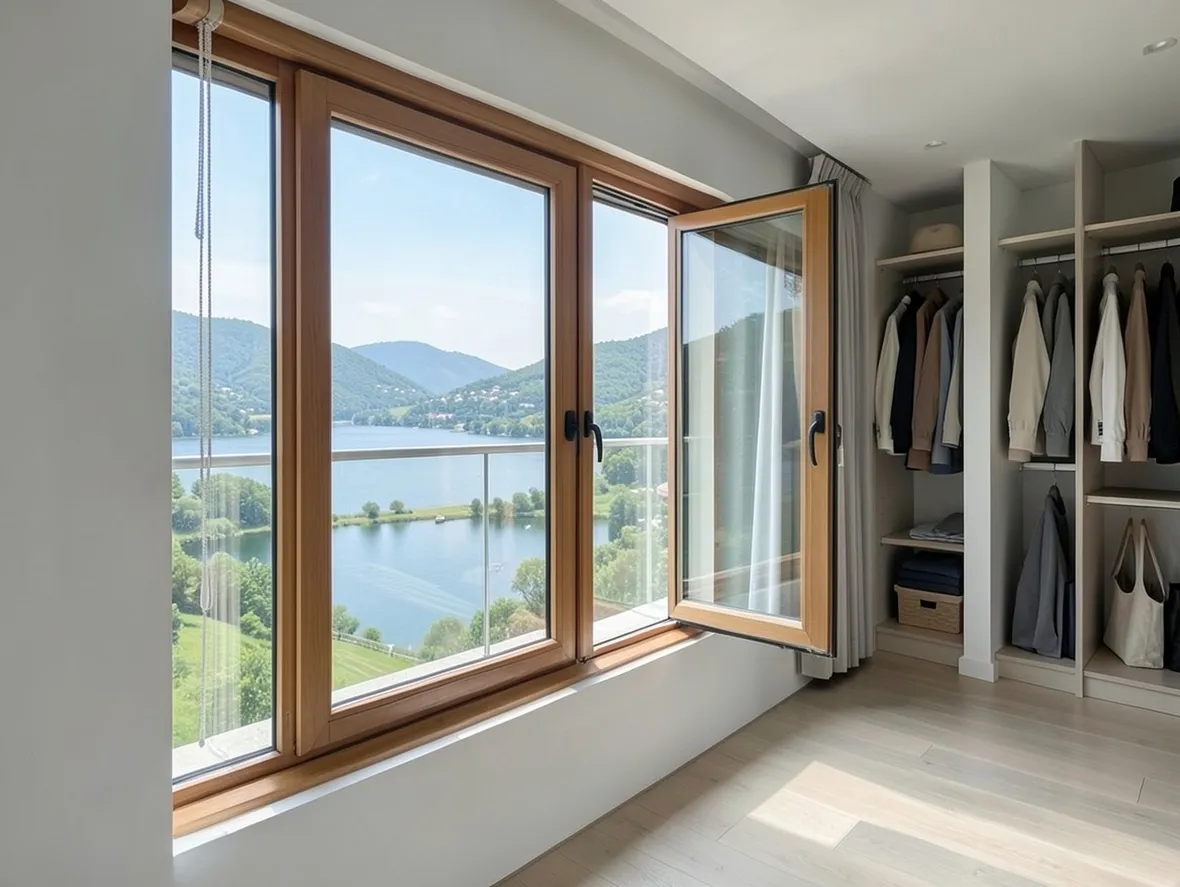 Infissi alluminio legno moderni