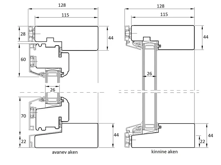 Modello 2D finestre in legno dwg