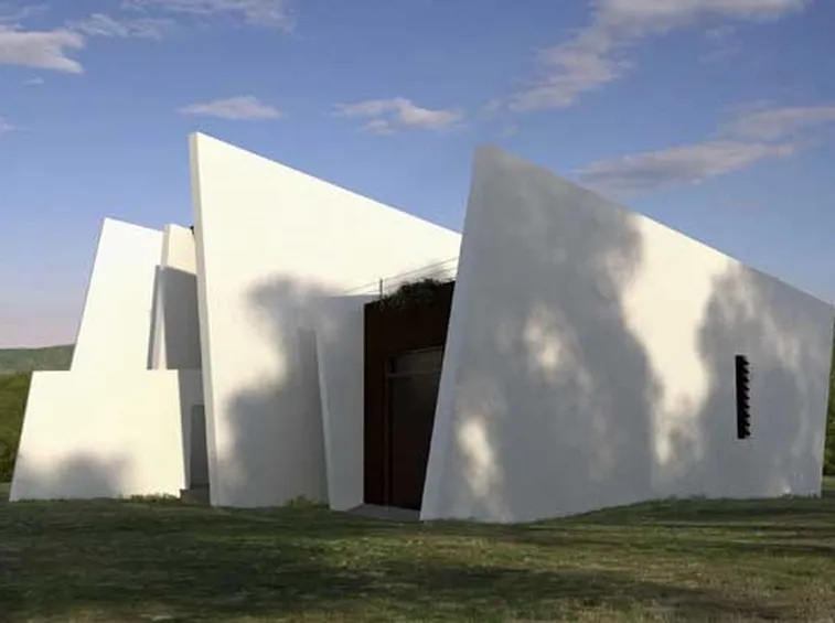 Muri prefabbricati di una casa a Valencia