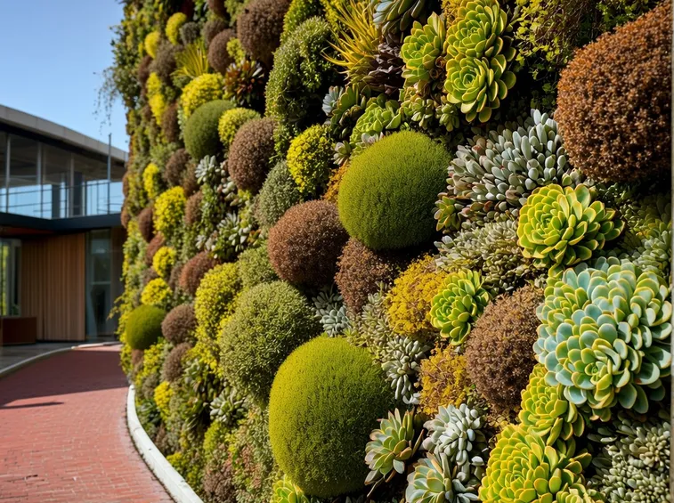 Esempio di muro verde