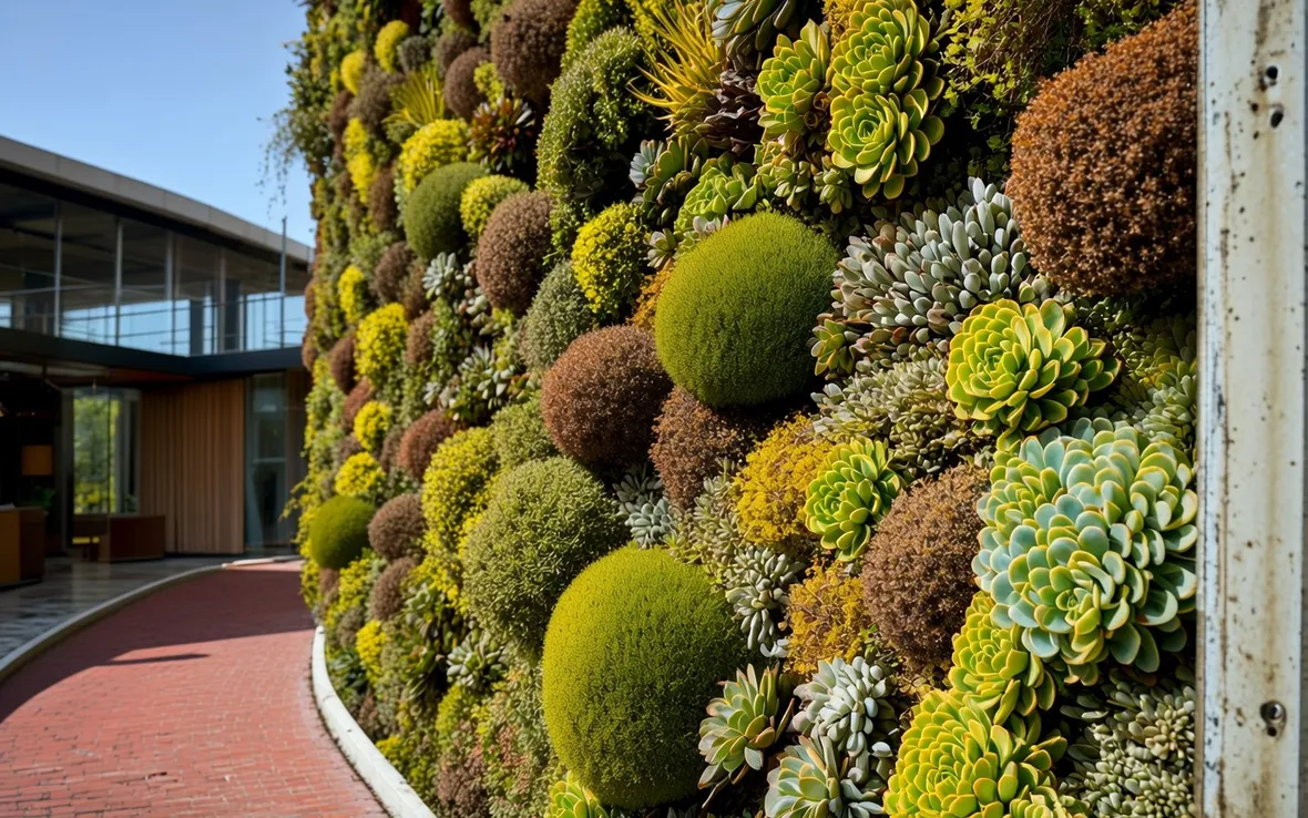 Esempio di muro verde