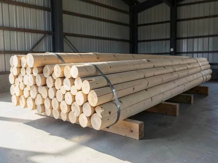 Pali di fondazione in legno