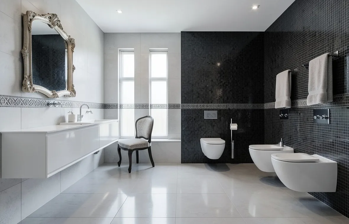 Esempio di ceramiche per bagni