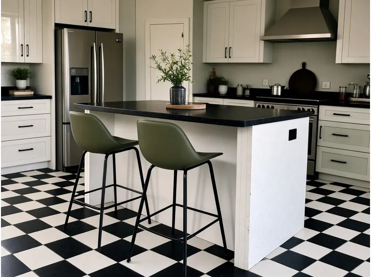 Piastrelle in PVC in cucina