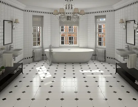 Piastrelle in gres per il bagno