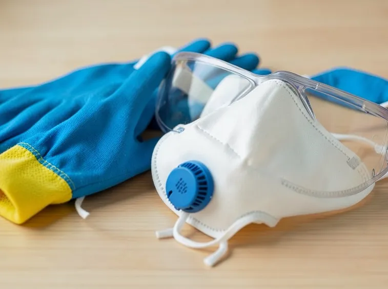 Protezioni per lavorare con la calce viva