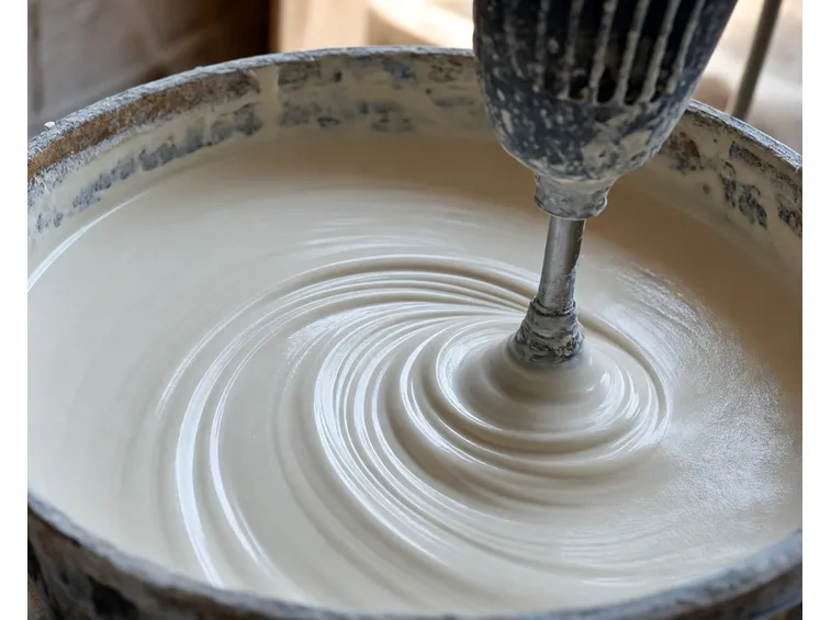 Impasto di gesso e acqua