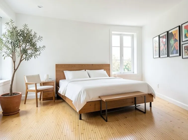 Parquet in bamboo zona notte