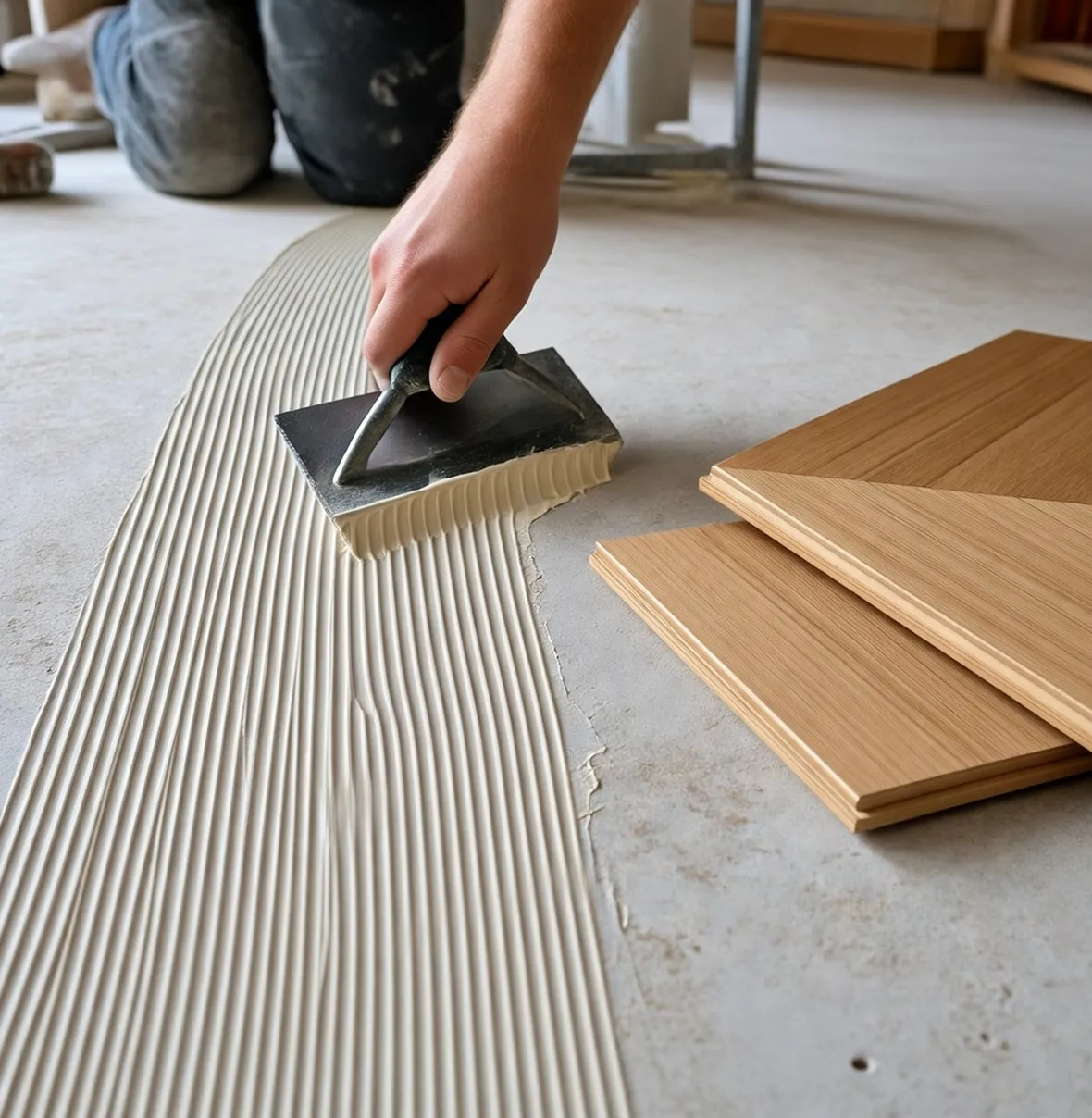 Posa parquet a colla