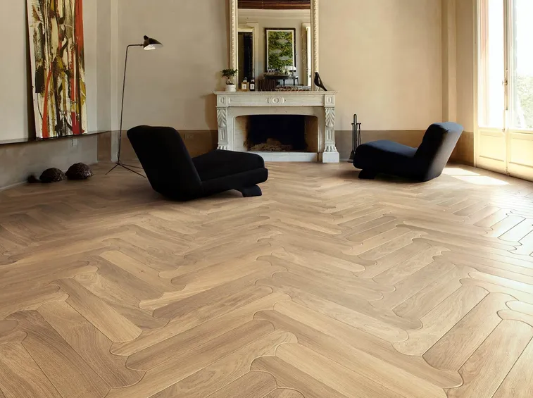 Fessure già comparse: quando aspettare e quando intervenire (foto Parquet Listone Giordano Natural Genius Biscuit)