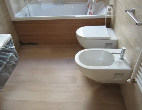 Parquet laminato in bagno