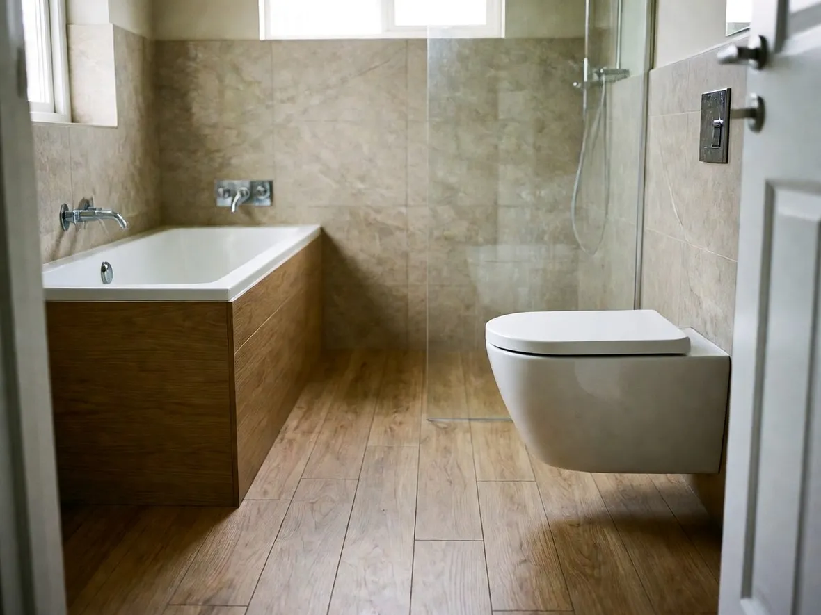 Parquet laminato in bagno