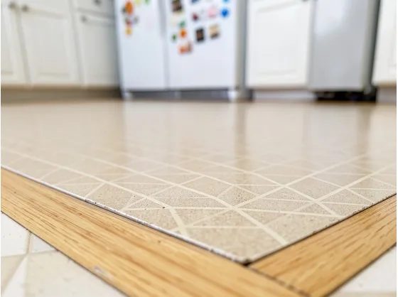 Pavimento linoleum in cucina