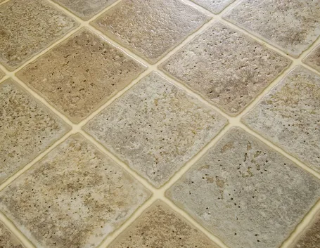 Pavimento linoleum a quadri