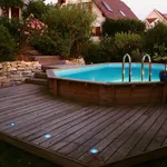 Pavimento piscina legno