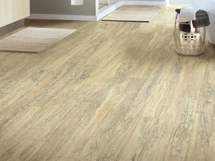 Un pavimento in linoleum