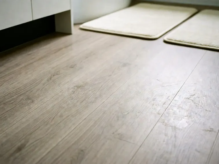 Un pavimento in linoleum