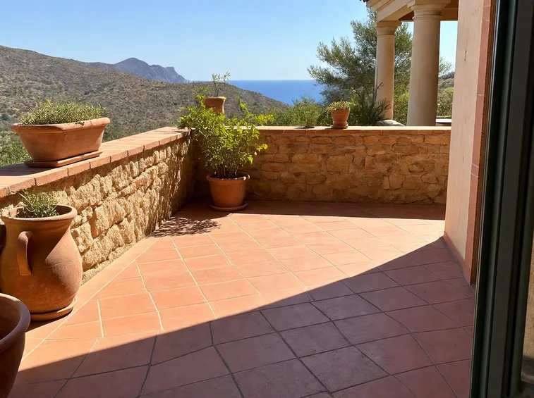 Esempio di rivestimento per terrazzo