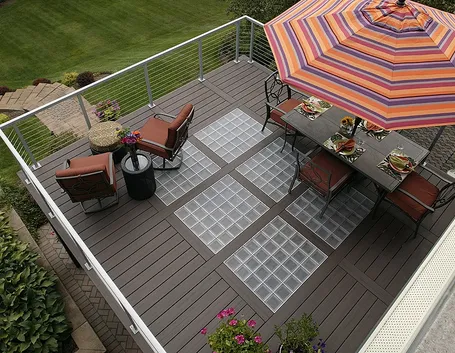 Terrazzo pavimento vetromattone