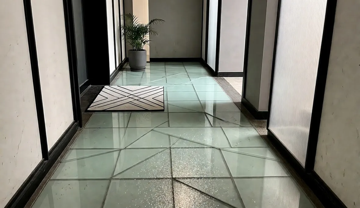 Pavimento in vetro