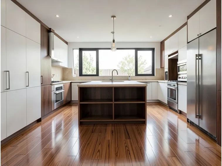 Pavimento per cucine moderne con parquet
